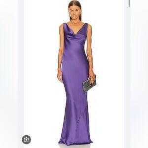 Norma Kamali Lavender Maxi Dress